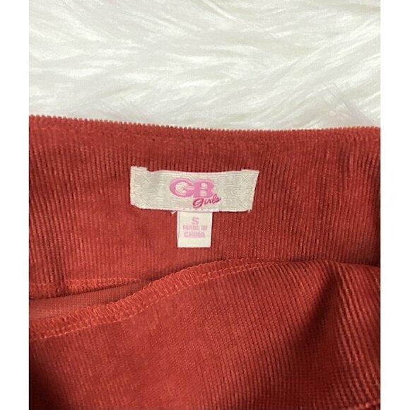 O'NEILL Girls Small Collared Top Striped GB GIRLS Corduroy Skirt Outfit Rust - Picture 3 of 12